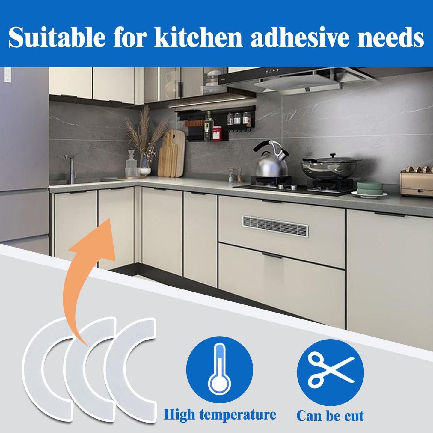 6 Pairs (12 Pcs) Transparent Tape for Stove Knob Safety Covers, Premium Double Sided Tape for Child Proof Stove Knob Covers, Easy to Install, No Shaking, Suitable for Most Covers, Stretchable