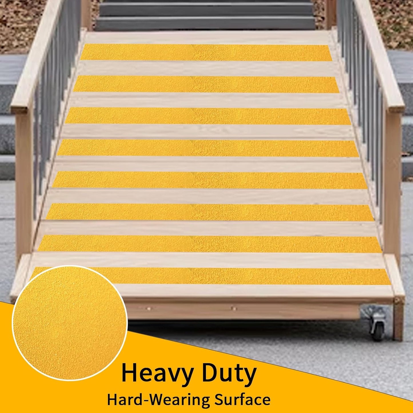 Waterproof Tape for Pools, 2" x15FT Heavy Duty Anti Slip Stair Treads Outdoor Tape Non-Slip Rubber Grip Tape Shower Strips Slip Resistant Tape Traction Tape for Stairs Showers Bathroom Trails