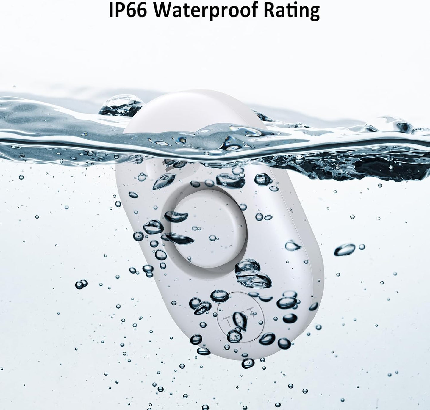 Water Leak Detector for Home, 100dB Water Sensor Alarm, Flood/Drip Leakage Detection Device for Pipe/Drain/Sink/Faucet, Floor Flooding in Basement/Bathroom/Kitchen/Toilet/Laundry Room