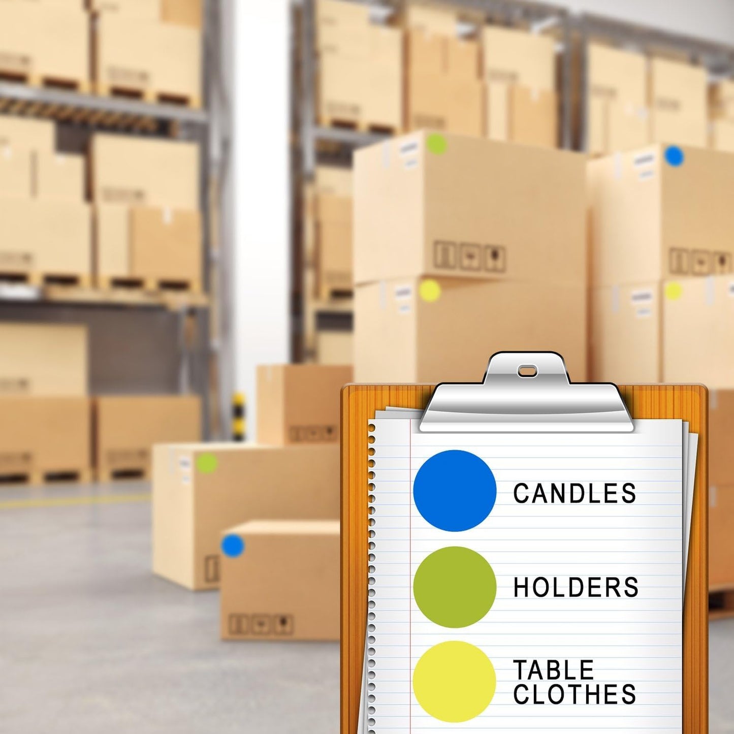 ChromaLabel 2 inch Color-Code Dot Labels | 500/Roll (Yellow)