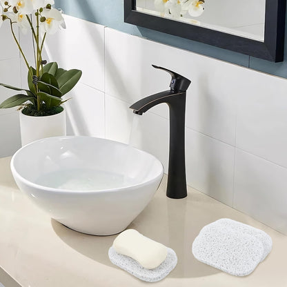 Yadream 4 Pack Gray BPA-Free Soap Savers Pads, Non-Slip Soap Holder, Self-Draining Soap Bars Holder, Suitable for Kitchen Bathroom Shower Travel Hotel