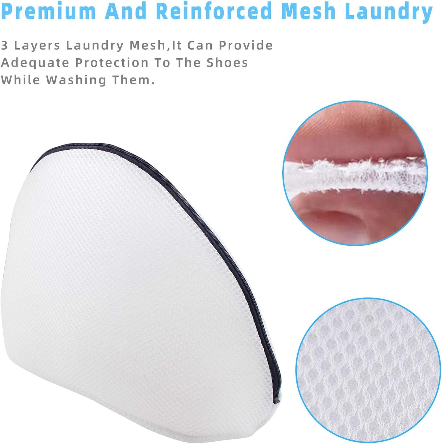 GOGOODA Mesh Laundry Bags for Delicates Durable Protective Wash Bags | Travel Storage Bags for Intimates Lingerie, 3PCS（3XXL）