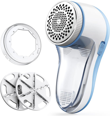 POPCHOSE Fabric Shaver, Lint Shaver for Clothing, Electric Lint Remover with 6-Leaf Blades, Sweater Defuzzer, Clothes Shaver for Couch, Furniture, Blanket, Remove Pilling, USB Rechargeable