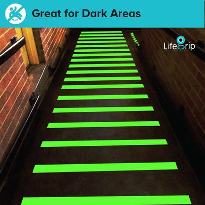 Lifegrip Anti Slip Tape, 4 Inch x 15 Foot Non-Slip Traction Grip Tape for Stairs, Waterproof Stair Treads Grip Non Slip, Non Skid Tape for Steps, Outdoor Black Grip Tape (4" X 15')