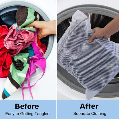 Vivifying Extra Large Mesh Laundry Bag, 2 Pack XXL Oversize Honeycomb Mesh Wash Bags for Washing Machine, Coats, Stuffed Toys, Blanket, Bedding, Sweater, Delicates Clothes (27 x 35 Inches)