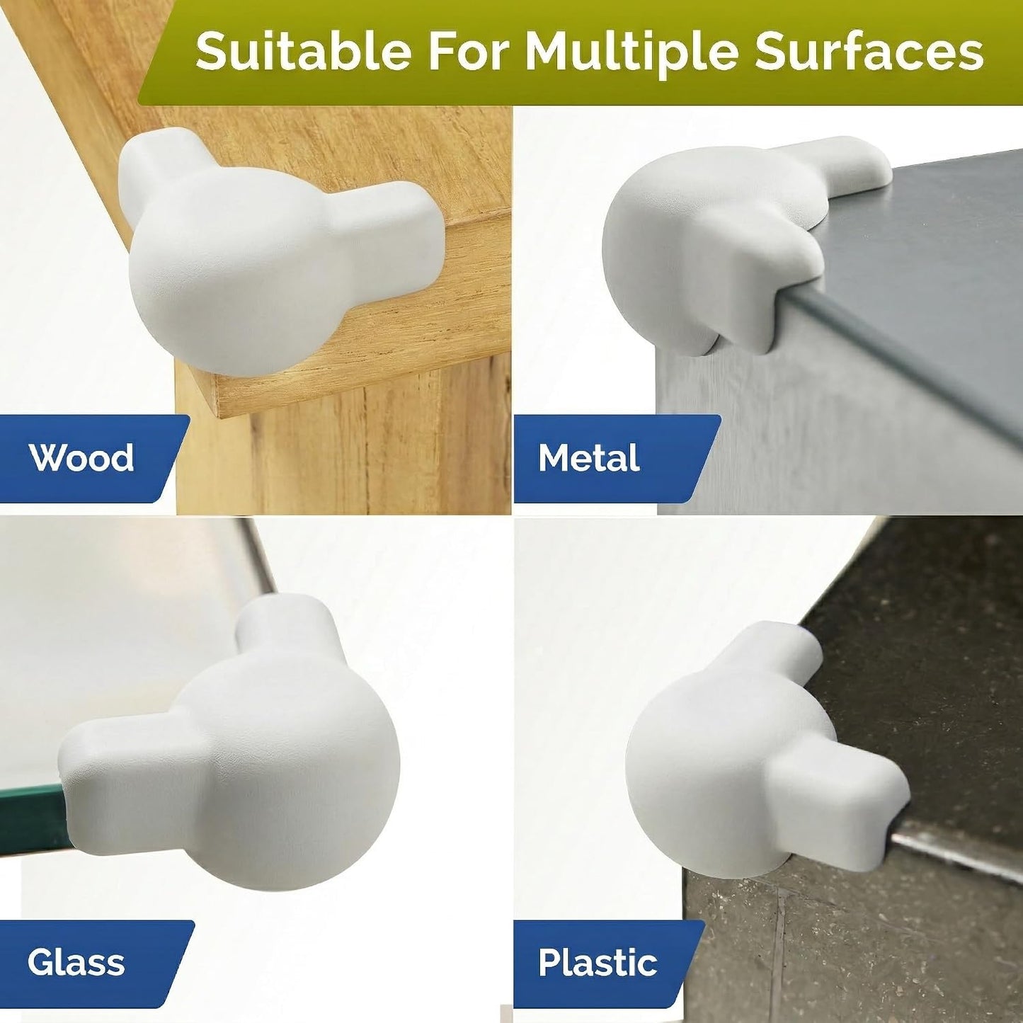 Silicone Corner Protectors for Baby Proofing – Soft Adhesive Corner Guards for Tables & Furniture, Child Safety Edge & Corner Bumpers. Protects Toddlers from Sharp Edges (12 Pack/Brown)