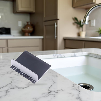 Black Kitchen Sink Squeegee Cleaner Countertop Brush Wiper Vegetable Cleaning Brush Wiper Home Kitchen Tool Accessories Fruit and Vegetable, Cleaning Brushes