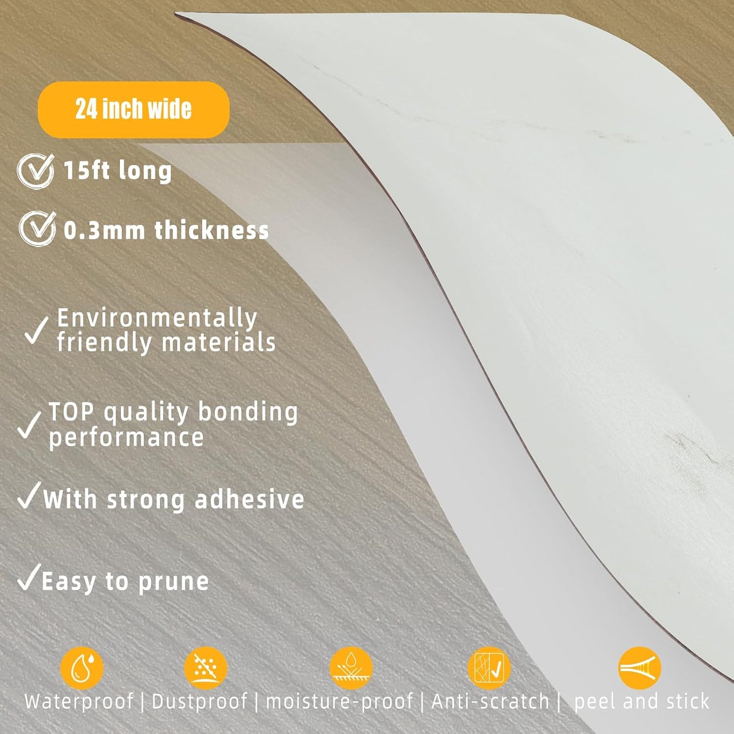 GSCIT Club Wood Grain Repair Tape, 2.4 inch X 15ft Self Adhesive Maple Grain Repair Patch for Tables, Chairs, Baseboards, Doors, Windows, Floors, Handicraft DIY. - Colors A