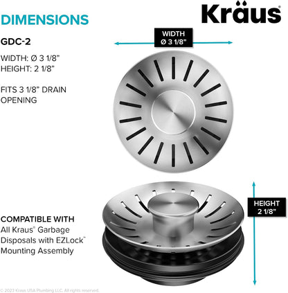 KRAUS Stainless Steel Basket Strainer, BST-1