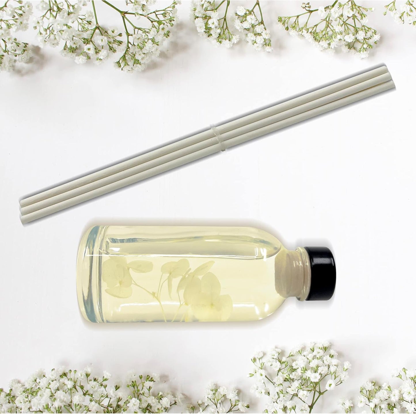 Urban Naturals Smoked Vanilla Reed Diffuser Set with Vanilla Bean, Sandalwood & Leather | Made in the USA - Colors C