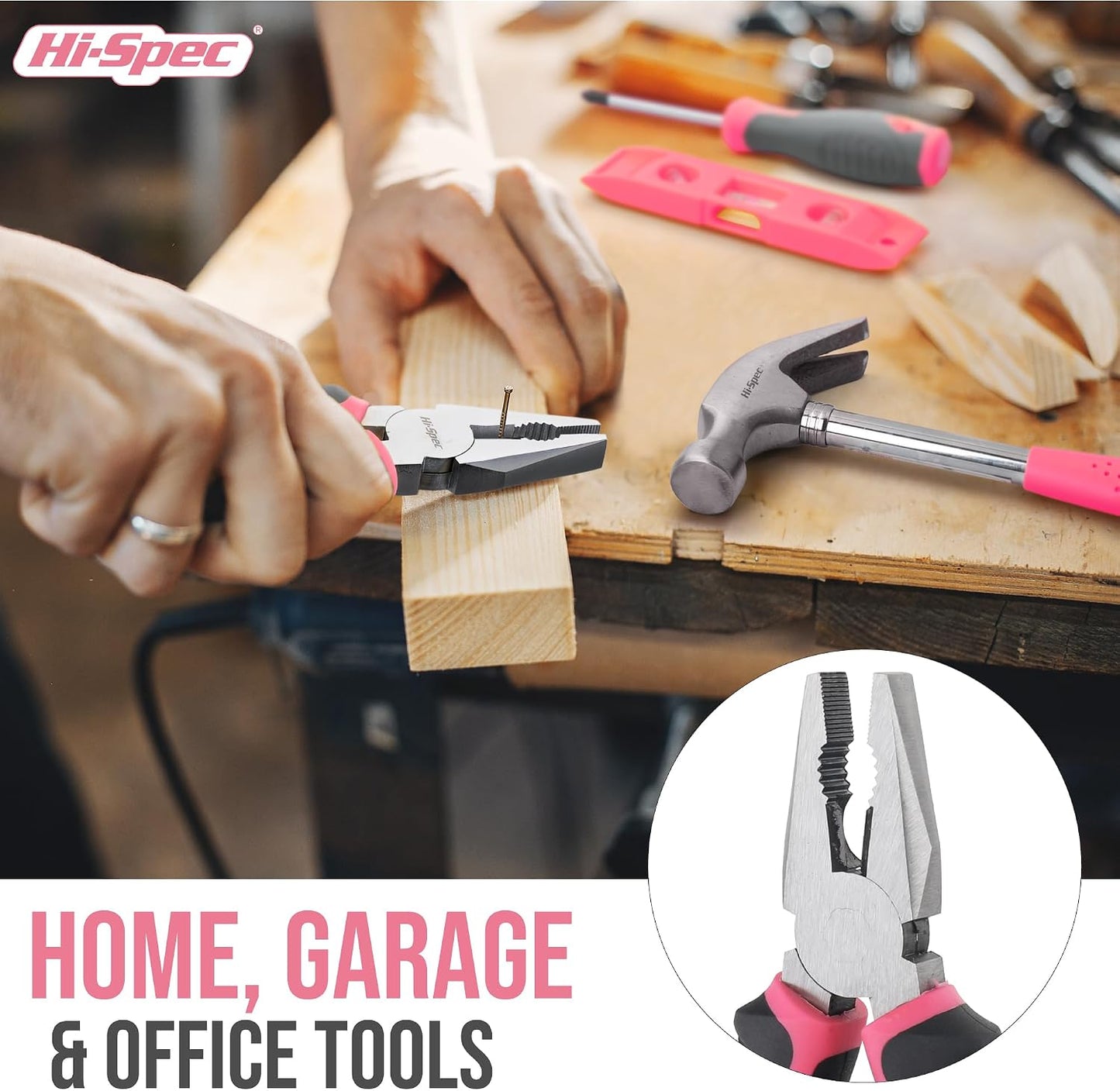 Hi-Spec Tool Kit Yellow 20pc. Small Tool Kit for Home DIY & Office Repairs. Compact and Lightweight Essential Tools in a Portable Book-Sized case.