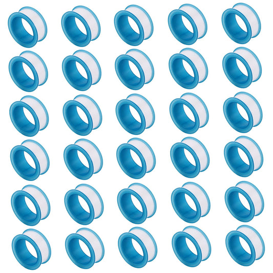 Alipis 30 Pcs Waterproof Thread Seal Tape PTFE Plumbers Tape for Leak Repair High Temperature Resistant Suitable for Plumbing and Water Pipe Sealing