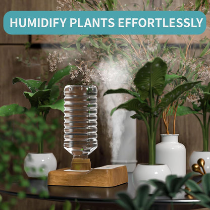 Travel Humidifier, Portable Small Humidifier for Plants, Bedroom, Office, Hotel or Car, Battery Operated Mini Cool Mist Humidifiers, Quiet 23dB, Auto-off, Night Light & BPA-Free, White