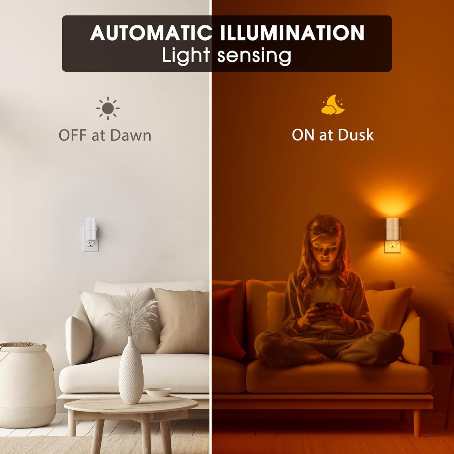 Briignite Motion Sensor Night Light,2 Pack Motion Activated Plug in Night Lights, 0-100LM Dimmable Soft White 3000K, Motion Sensor Light Indoor for Bathroom Hallway Bedroom Stairway Kid Elderly Pet
