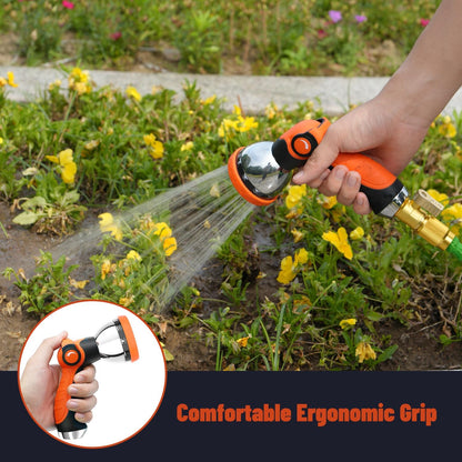 Besiter Garden Hose Nozzle Sprayer: 2 Pack 10 Watering Patterns Spray Nozzles Heavy Duty Hose Head Hose Attachment