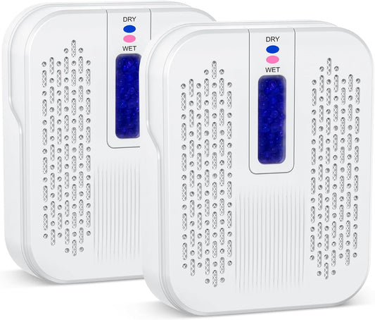 Rechargeable Small Dehumidifier, Portable Mini Dehumidifier for Bathroom, Highly Efficient Dehumidification, Energy Saving, Suitable for Closet, Cars, Wardrobes, Bookcases