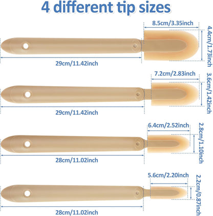 8Pcs Rubber Caulking Tool Set,Caulking Finishing Tool,Grout Sealant Caulk Spatula Set,Reusable Caulk Tool,Multifunctional Silicone Sealant Caulking Spatula Tool for Kitchen Bathroom Window /4 Size