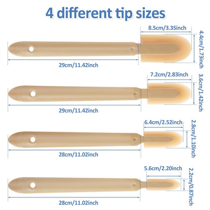 8Pcs Caulking Silicone Sealant Finishing Tool, 4 Sizes Rubber Caulking Tool Set, Multifunctional Caulking Remover/Smoothing Tool Applicator for Tiles Brick Kitchen Bathroom