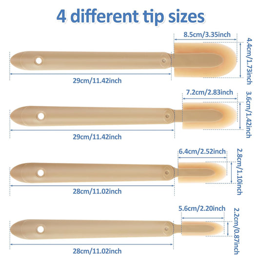 8Pcs Caulking Silicone Sealant Finishing Tool, 4 Sizes Rubber Caulking Tool Set, Multifunctional Caulking Remover/Smoothing Tool Applicator for Tiles Brick Kitchen Bathroom