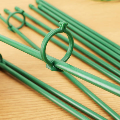 5Pcs/Set Plants Support Pole Reusable Potted Flower Vegetables Stem Fixing Holder Indoor Garden Plant Support Accessories (Smal,29.8 * 4cm)