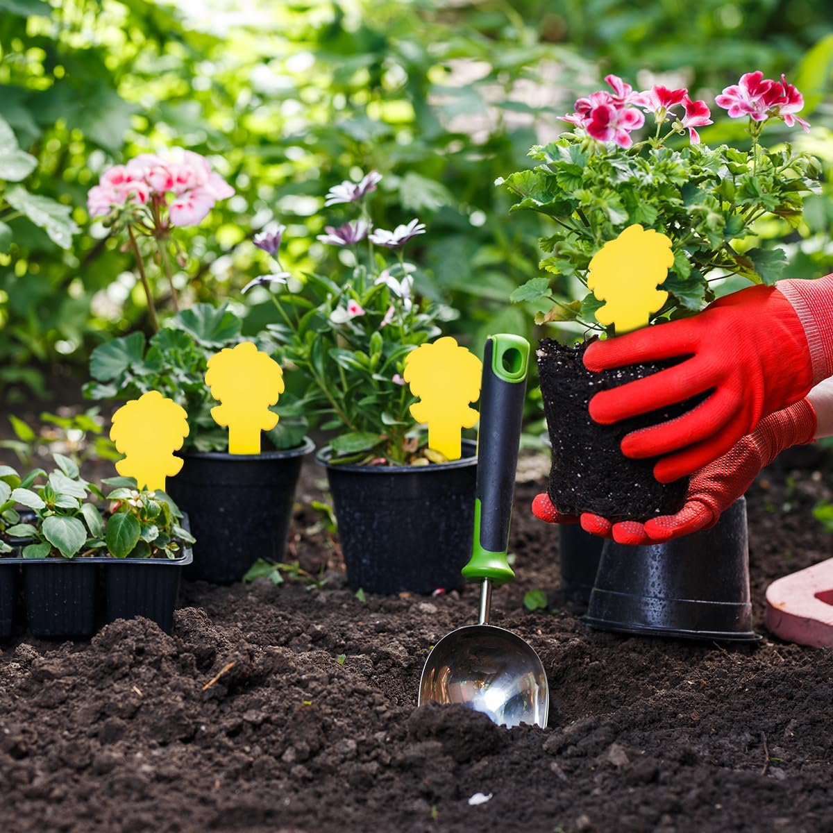 58 Pack Yellow Sticky Gnat Traps for Plants - Fungus Gnat Killer, Fruit Fly Traps for Indoors, Gnat Sticky Traps for Plants, Family Friendly Design, Sunflower + Butterfly Shapes