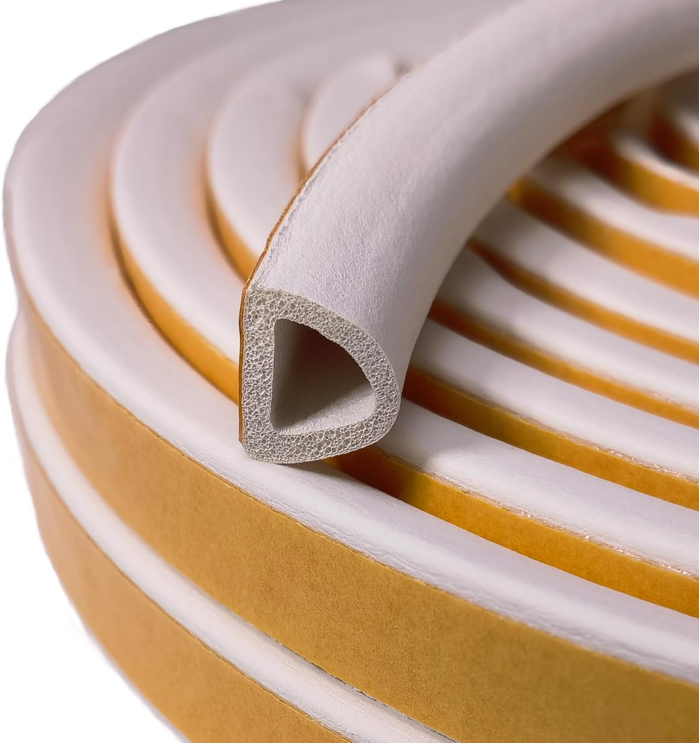 VITAM AMO Weather Stripping Seal Strip for Doors Windows 18 Feet, Self-Adhesive Backing Seals Large Gap (from 5/16 inch to 15/32 inch), Easy Cut to Size