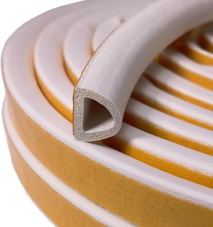 VITAM AMO Weather Stripping Seal Strip for Doors Windows 18 Feet, Self-Adhesive Backing Seals Large Gap (from 5/16 inch to 15/32 inch), Easy Cut to Size