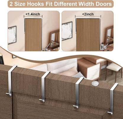 homyfort Over the Door Shoe Organizer, Hanging Shoe Rack Storage Holder with 24 Large Pockets for Closet Door, Men Women Kids Shoes, Cruise (Black)