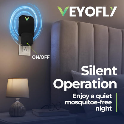 VEYOFLY Fruit Fly Traps for Indoors (2 Device + 4 Refills), Gnat Trap Indoor Plug in, Bug Traps, Flying Insect Trap, Gnat Traps for House Indoor, Fly Trap Indoor for Home Bug Light, Gnats Catcher