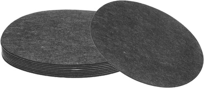 uxcell 32Pcs Non Slip Furniture Pads, 3" Round Self Adhesive Felt Bumpers Noise Reducing Furniture Feet Floor Protector for Chairs Tables Furniture Legs (White 0.2" Thick) - Colors B