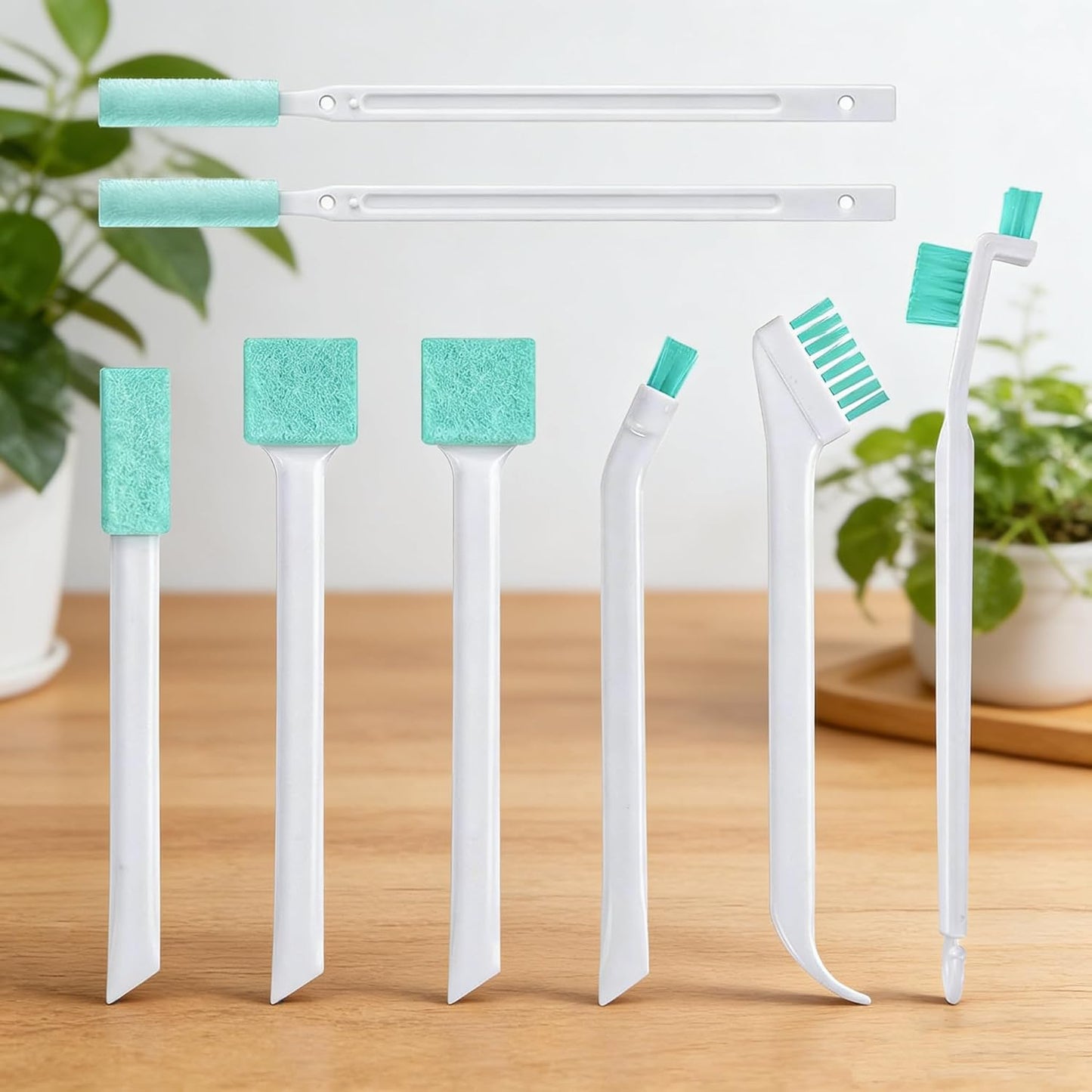 8pcs Small Cleaning Brushes, Deep Detail Crevice Cleaning Tool Set, Tiny Micro Scrub Cleaner for Gap Keyboard Corner, Household Essentials for Kitchen & Bathroom, Gift for New Home