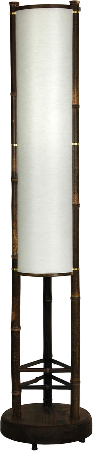 Red Lantern 39" Koru Japanese Bamboo Shoji Lantern