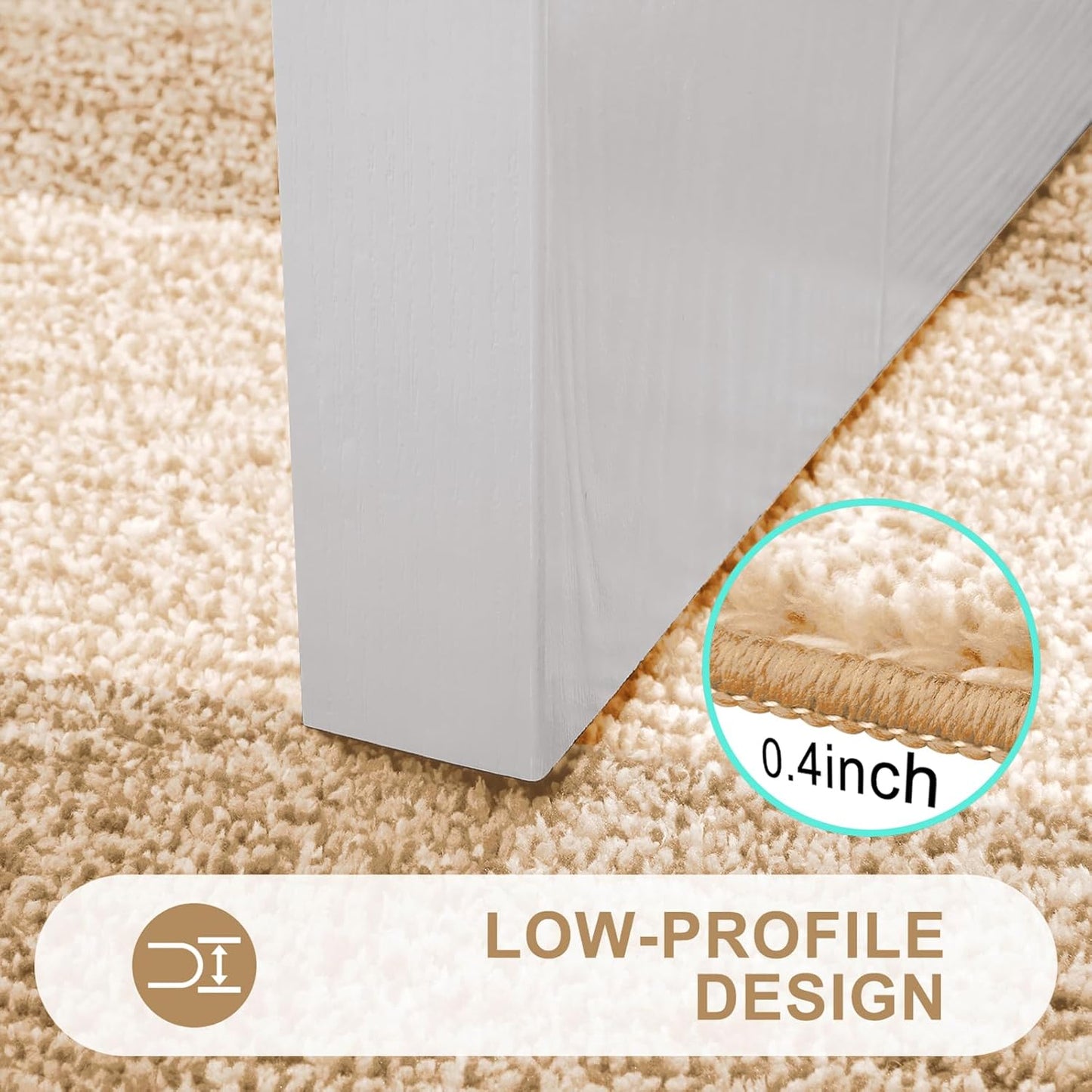 Kitinjoy Indoor Outdoor Door Mat, 32x20 Non-Slip Absorbent Dirt Trapper, Low-Profile Washable Inside Entrance Front Floor Mat, Sturdy Soft Entry Doormats for Entryway, Grey