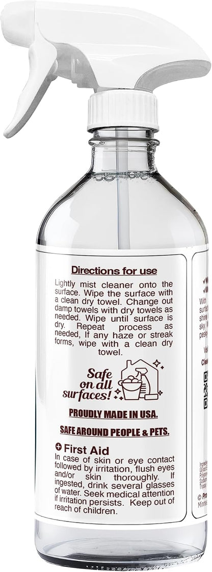 Degreaser Cleaner Heavy Duty Cleaning Spray 16 oz - Kitchen Cleaner for Stubborn Splatters, Stove Top, Grill, Drip Pans, & Oven Cleaner - Safe on All Surfaces - Fresh Scent