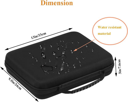 Battery Organizer Storage Box, Battery Vault Case Waterproof Explosionproof Holder Box, Batteries Carrying Case Container Bag (Holds 148 Batteries AA AAA C D 9V)（No tester included）