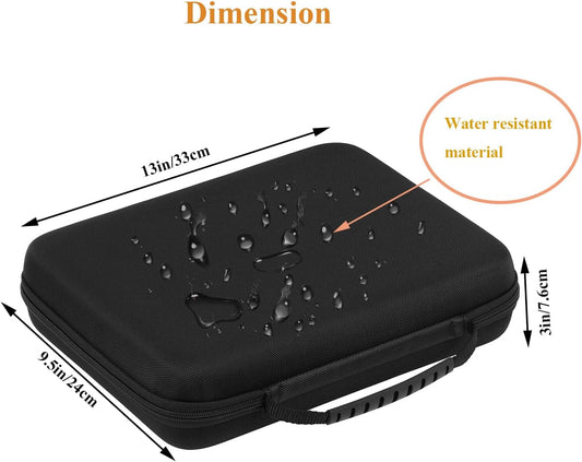 Battery Organizer Storage Box, Battery Vault Case Waterproof Explosionproof Holder Box, Batteries Carrying Case Container Bag (Holds 148 Batteries AA AAA C D 9V)（No tester included）