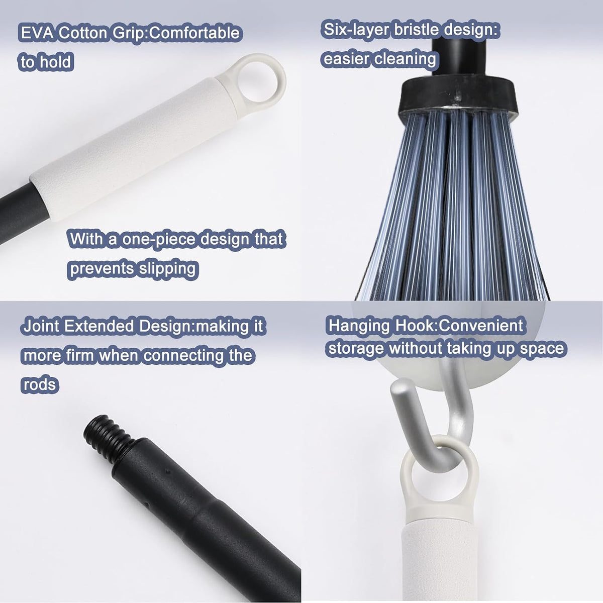 Outdoor Broom for Cleaning Floor - Heavy Duty Outdoor Broom for Cleaning Garages, and Porches, etc.