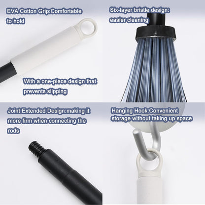 Outdoor Broom for Cleaning Floor - Heavy Duty Outdoor Broom for Cleaning Garages, and Porches, etc.