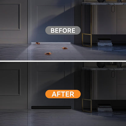 Under Door Draft Stopper, Under Door Blocker Size of Adjustable Size from 30" to 36", Easy Install,Gap Filler, Reduces Air Draft, Noise & Sound, Door Seal for Improved Insulation