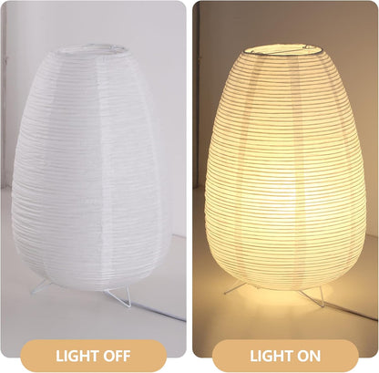 Small Rice Paper Lamp, Japanese Lamp Lantern Table Lamp, Paper Table Lamp, Lantern Lamps for Desk Bedrooms Bedside Night Light (Tower)