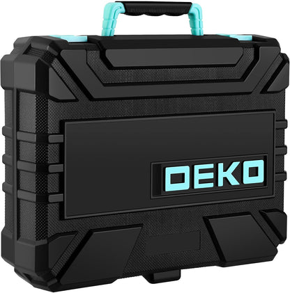 DEKOPRO Tool Set：Tool Kit with 8V Cordless Drill,Tool Box with Drill,Hand Drill Set for Men & Women,Home Tool Kits for House Repair,Handyman,DIY 126 Piece
