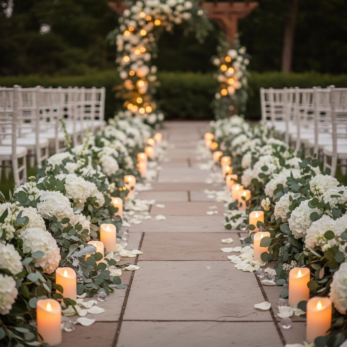 Flameless Candles 4" 5" 6" Set of 3 Outdoor Indoor Ivory Pillars Battery Operated Flickering Candles Include 8-Key Remote Timer Function, Fake Plastic Candles for Wedding, Aniversary, Christmas Decor