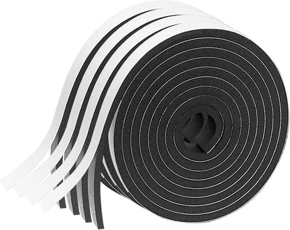 Weather Stripping Door Seal Strip for Doors and Windows, 1In x 1/8In x 33Ft x 2 Roll Foam Insulation Tape Self Adhesive,Sound Proof,Weatherstrip,Pipe Cooling, Air Conditioning Seal Strip - Colors A
