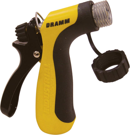 Dramm Revolver Heavy Duty Metal Garden Hose Nozzle – 9 Spray Patterns, High Pressure Jet, Thumb-Control Flow, Ergonomic Grip – Green