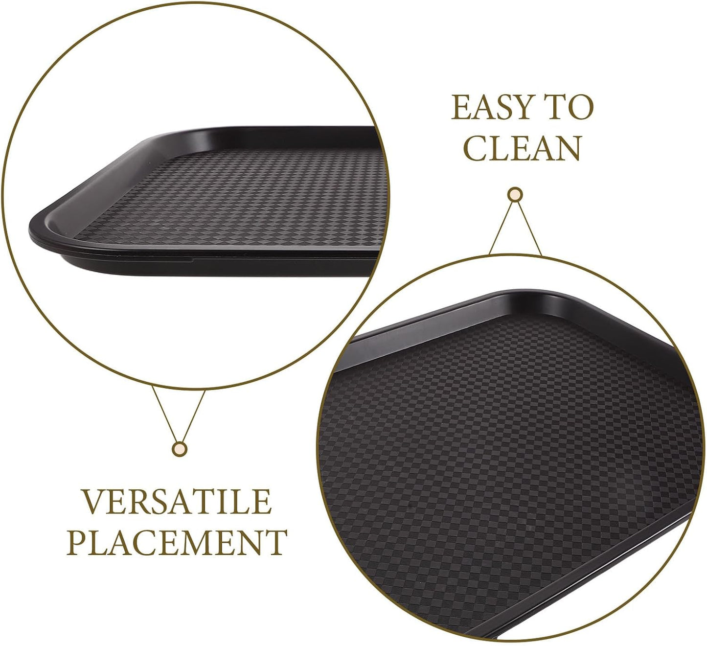 Boot Tray Shoe Mat for Entryway - Waterproof Drip Tray, Rectangular Plastic Plant Saucer for Indoor Outdoor Cowboy Wet Boots Storage Organizer