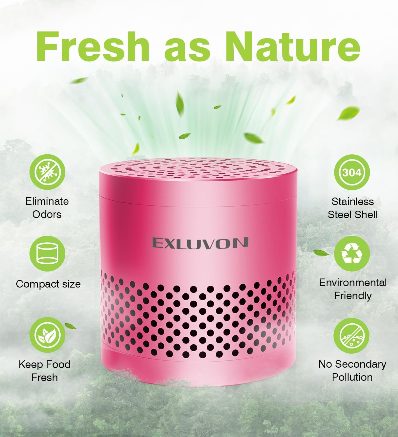 Refrigerator Deodorizer, Fridge Odor Eliminator Lasts for 10 Years, Household Essentials Fridge Smell Eliminator, More Effective Than Baking Soda and Bamboo Charcoal Air Purifying Bag, Black