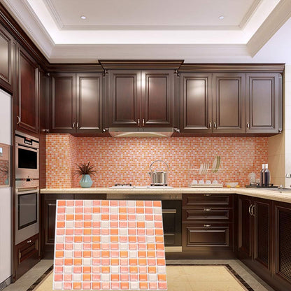 Yoillione Peel and Stick Backsplash for Kitchen: Self Adhesive Wall Tiles for Bathroom - Vinyl Thick Back Splash Tile (10, Light Coffee)