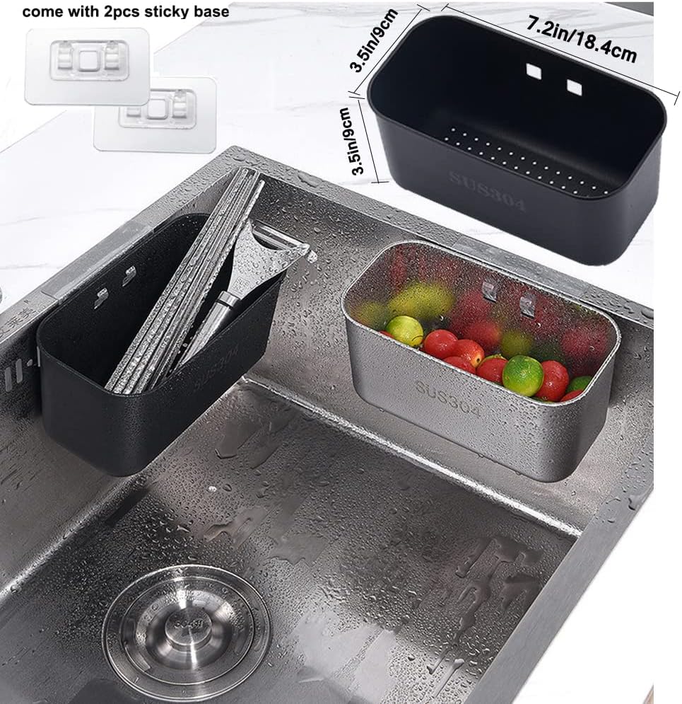 Stainless Steel Sink Strainer Kitchen Food Catcher Sink Strainer Basket for Filter Kitchen Waste and Wash Vegetables Fruits