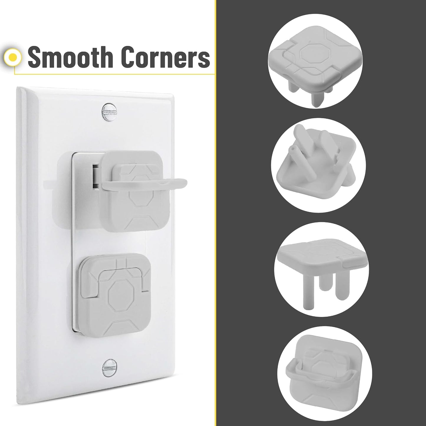 Bates Outlet Covers - Baby Proofing, 10 Pack, 3 Prongs, Child Proof