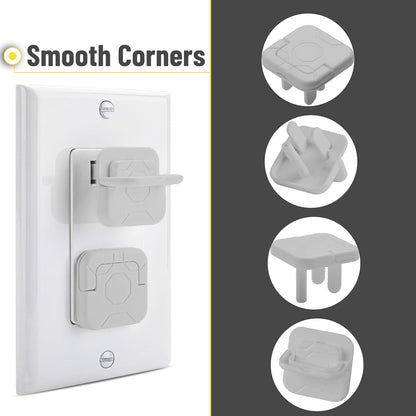 Bates Outlet Covers - Baby Proofing, 10 Pack, 3 Prongs, Child Proof